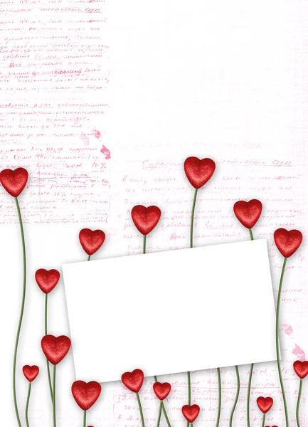 Поздравительная открытка на день святого Валентина — стоковое фото