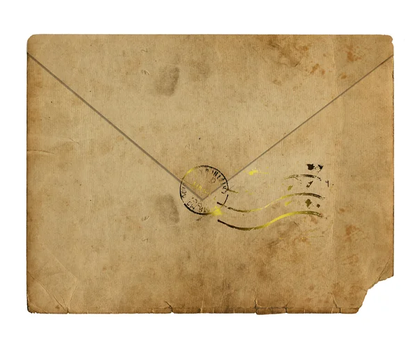 Старый отчуждённый конверт — стоковое фото