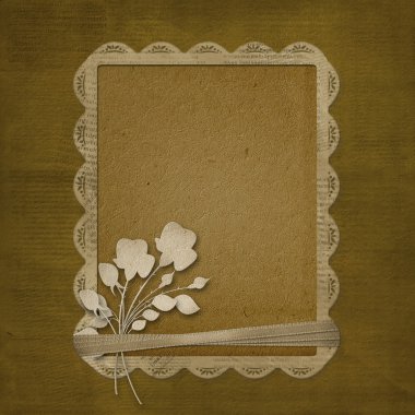 The frame for photo with rose clipart