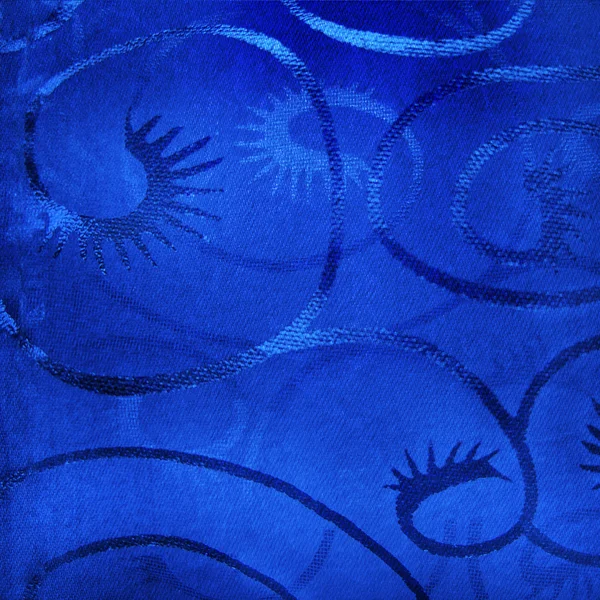 Абстрактный синий фон с кудряшками — стоковое фото