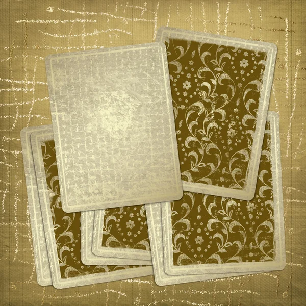Vintage jugando a las cartas — Foto de Stock