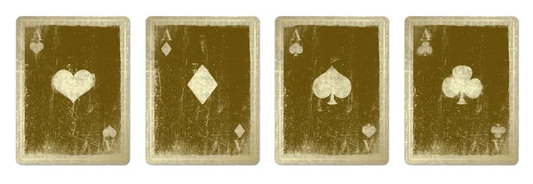 Vintage jugando a las cartas —  Fotos de Stock