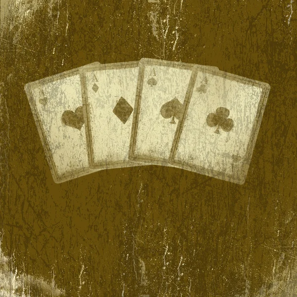 Grunge cartas de jogo — Fotografia de Stock