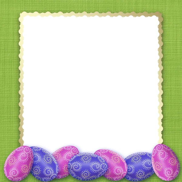Velikonoční svátek. barvení vajec — Stock fotografie