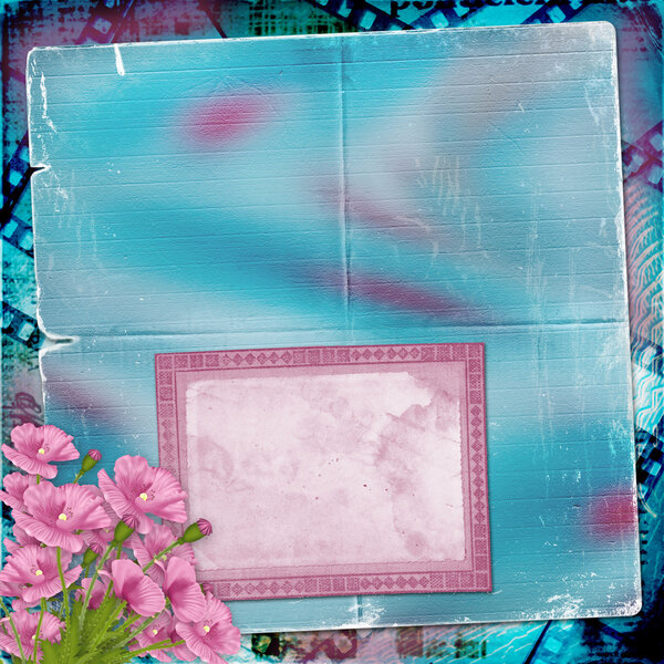 Рамка для фото с маком
