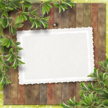 A blank piece of wood hanging clipart