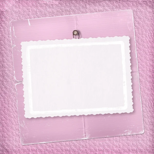 Fondo abstracto rosa con papel — Foto de Stock