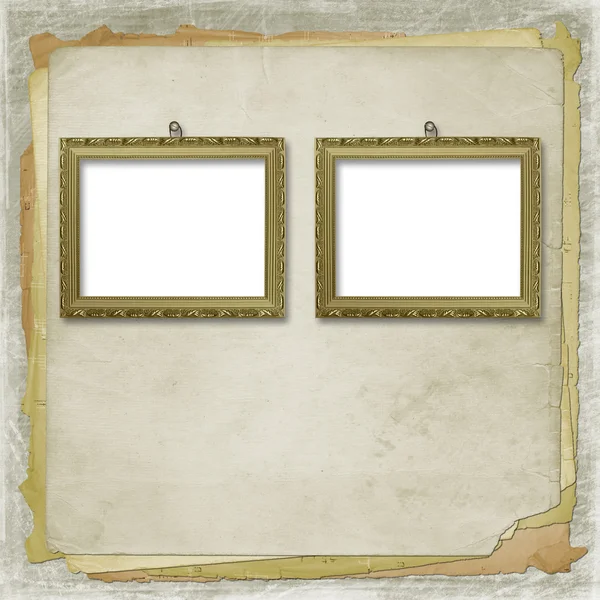 Picture brown frame — Stock Photo, Image