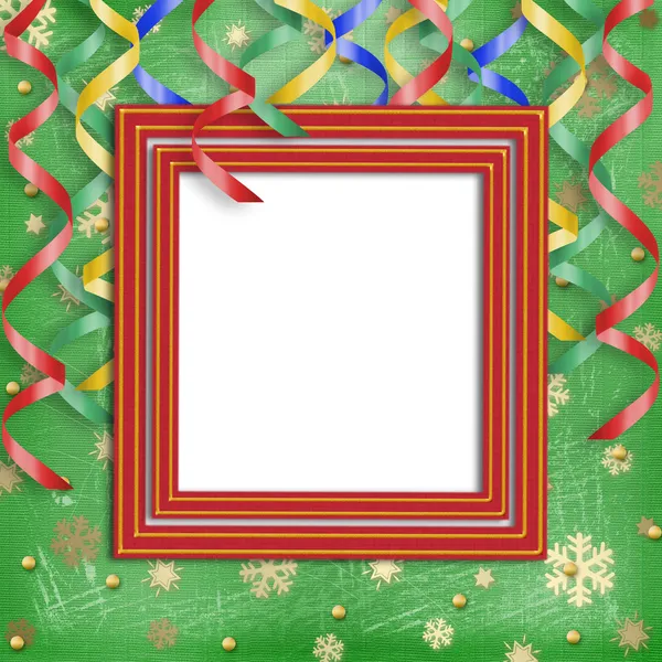 Frame on the christmas background — Stock Photo, Image