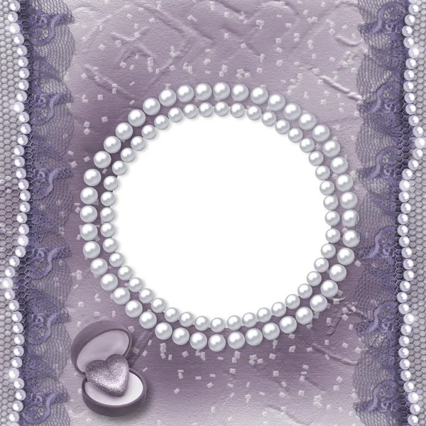 Grunge lilac card for invitation — Stock Photo, Image