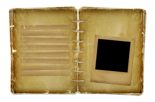 Старый фотоальбом и гранж слайд — стоковое фото