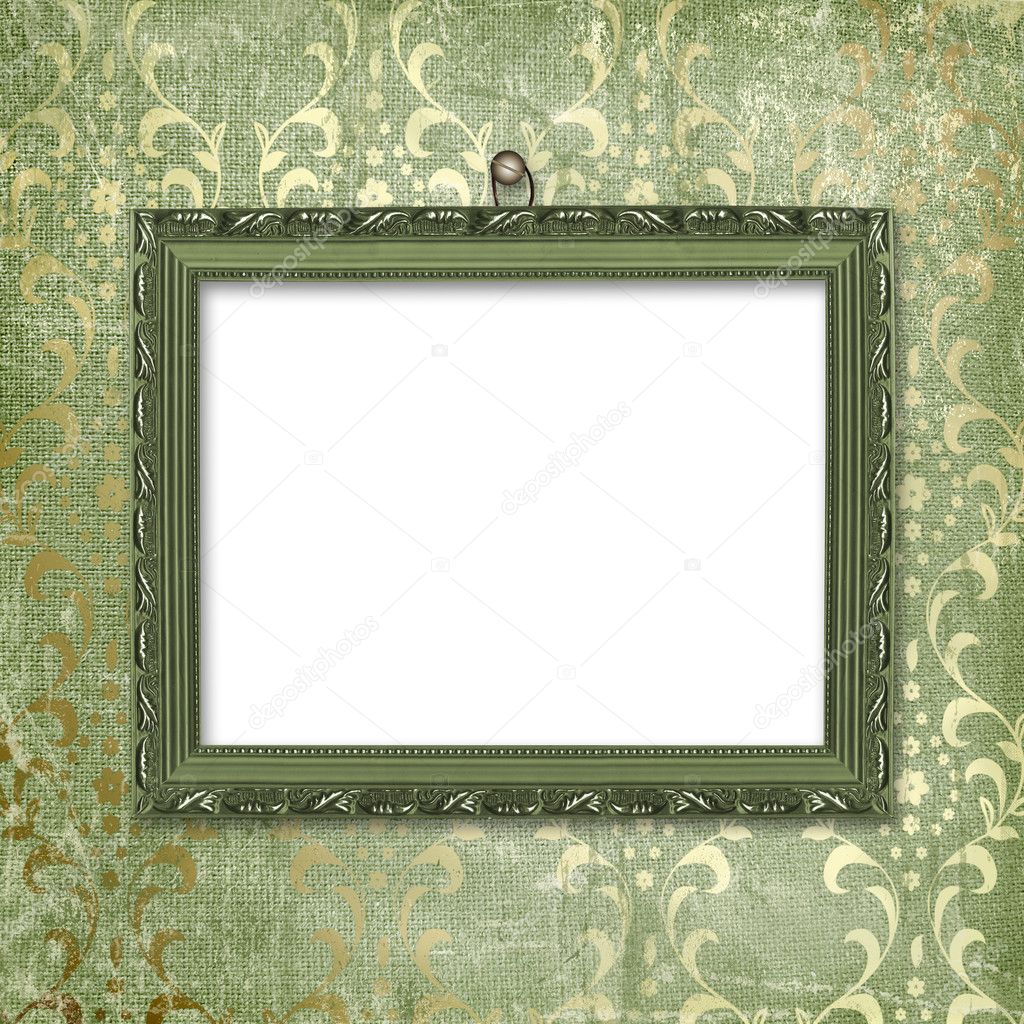 Picture green frame