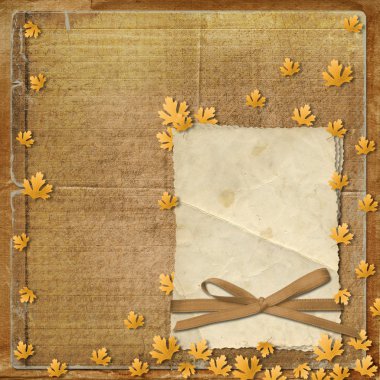 Oldframe on the abstract background clipart