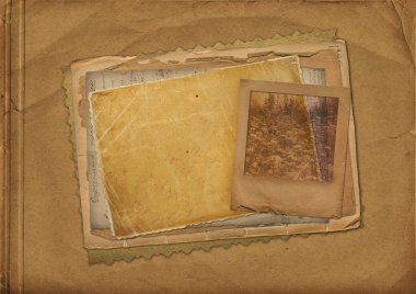 Old papers and grunge slide clipart