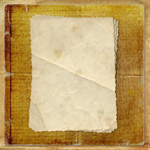Grunge vervreemd kaart van oud papier — Stockfoto