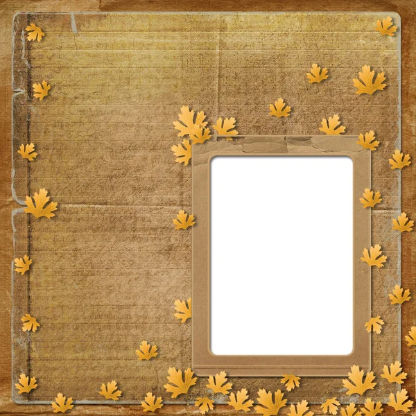 Oldframe on the abstract background — Stock Photo, Image