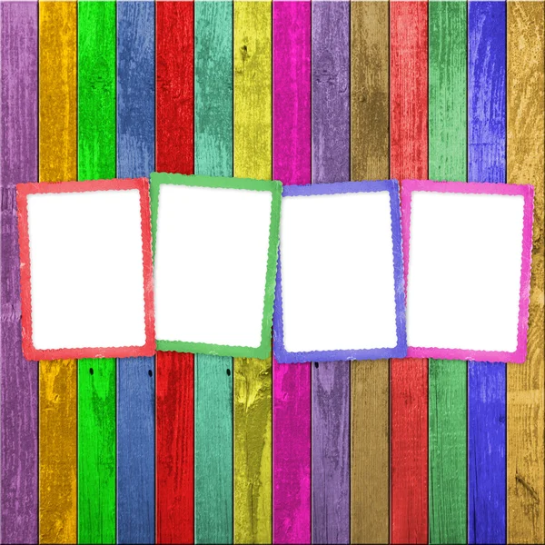 Vier veelkleurige frames — Stockfoto