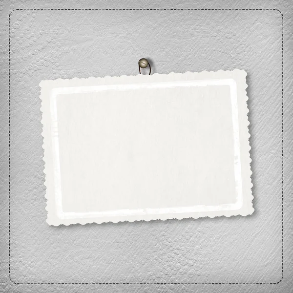 Срібний абстрактний фон з карткою — стокове фото