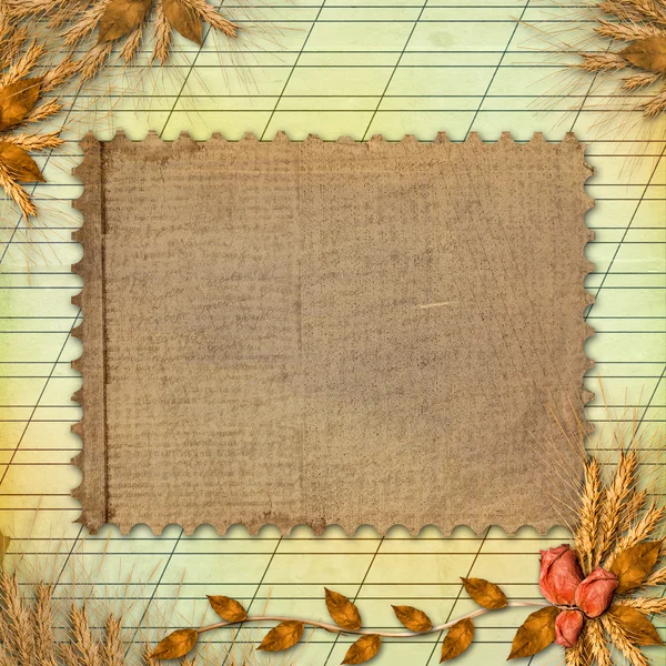 Grunge paper in scrapbooking style — Stock Photo, Image