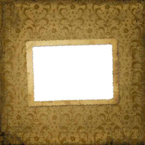 Frame on the ornament background — Stock Photo, Image