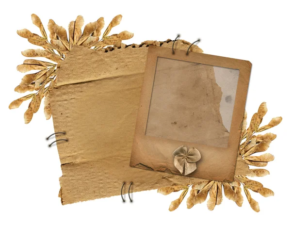 Слайд на старом отчужденном картонке — стоковое фото