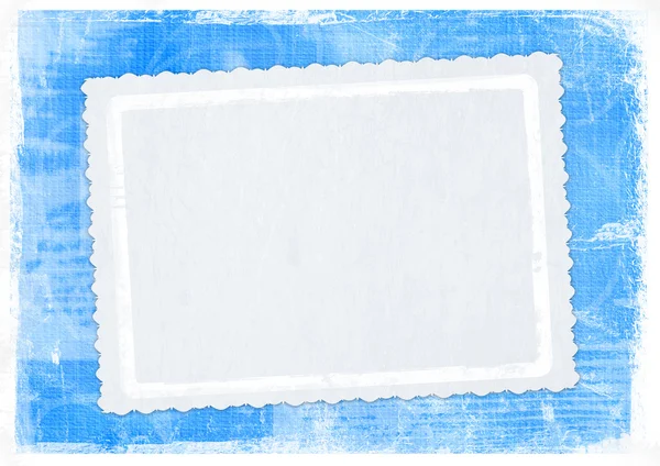 Blauwe kaart voor groet in retro stijl — Stockfoto