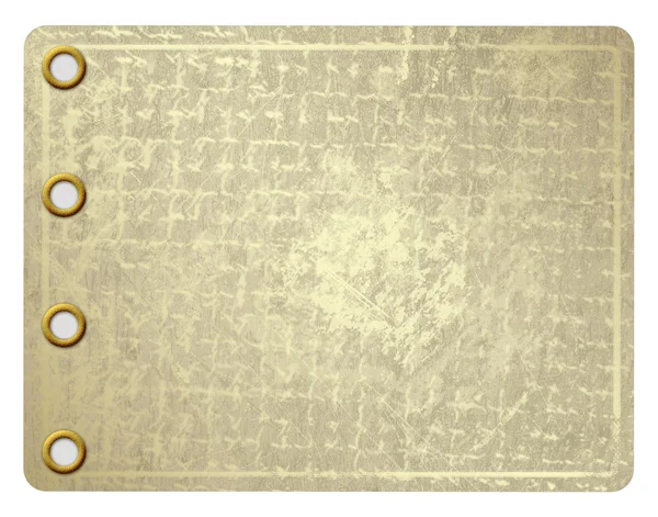 Grunge blad van aureate papier — Stockfoto