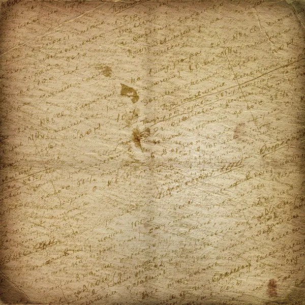 Παλιό χειρόγραφο στο χαρτί αποξενωμένοι — Φωτογραφία Αρχείου