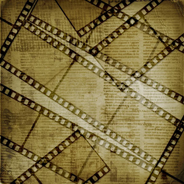 Alte Papiere und Grunge-Filmstreifen — Stockfoto