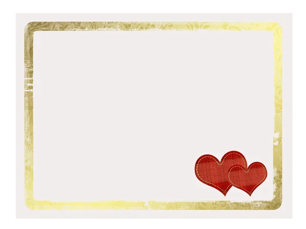 Tarjeta de San Valentín con corazones — Foto de Stock