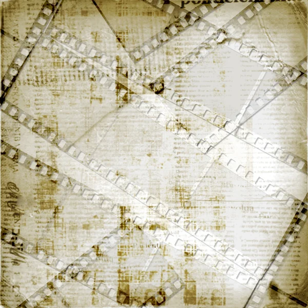 Old papers and grunge filmstrip — Stock Photo, Image