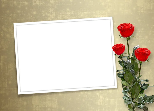 Cartão de congratulação ou convite — Fotografia de Stock