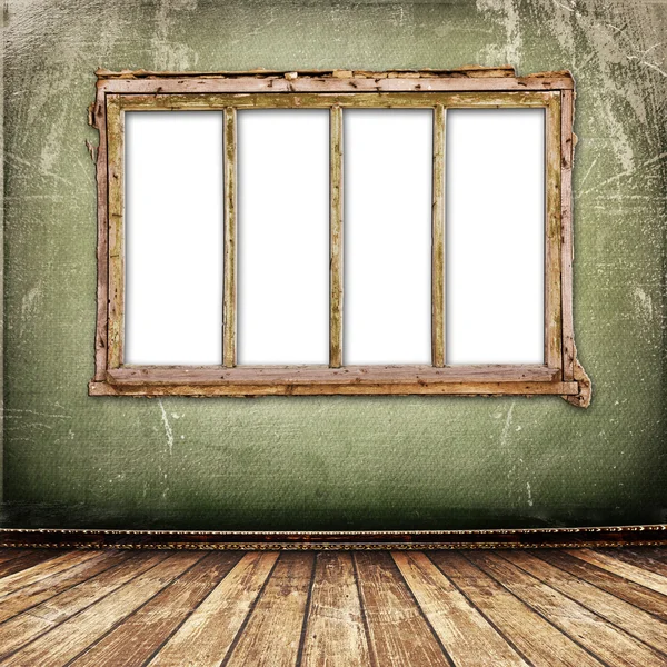 Vieja ventana en la pared antigua —  Fotos de Stock