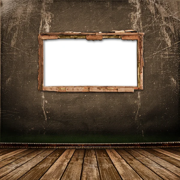 Παλαιό παράθυρο στον τοίχο αντίκες — Φωτογραφία Αρχείου