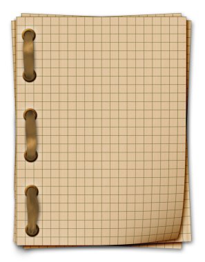 Grunge notebook. A writing-book clipart