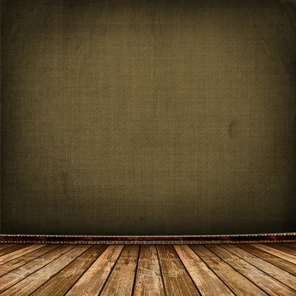 Oude kamer met versleten behang — Stockfoto