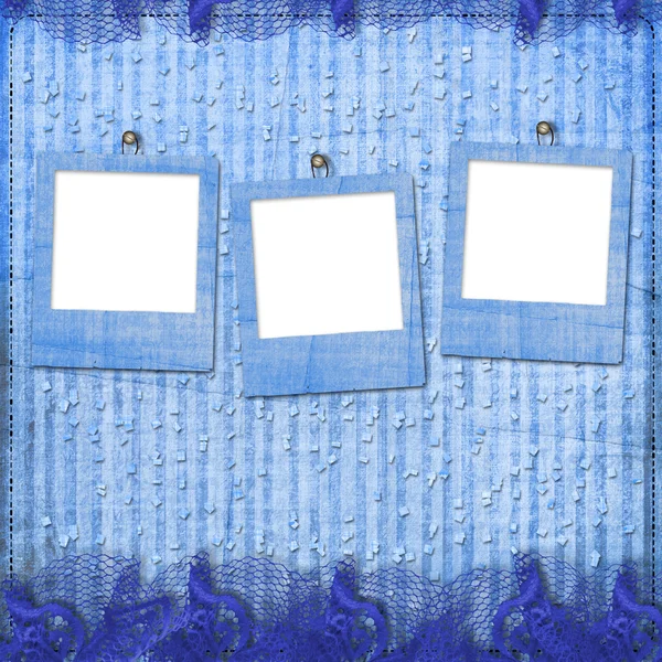 Drei Grunge-Dias aus alten Papieren — Stockfoto