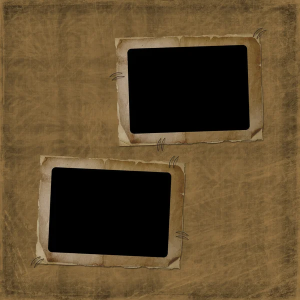 Two Old photo frame — Stock Photo, Image