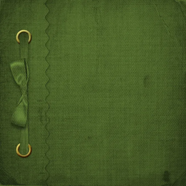 Zelený obal pro album s fotografiemi — Stock fotografie