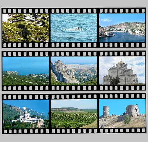 Film dengan foto-foto Crimea — Stok Foto