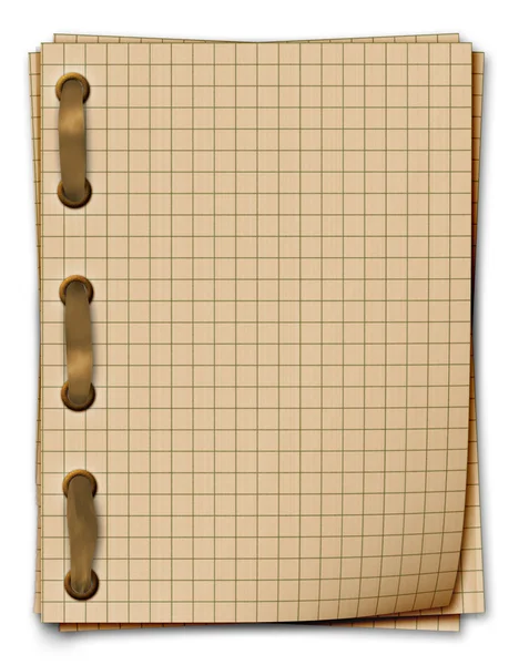 Grunge notebook. en skrift-bok — Stockfoto