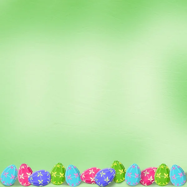 Пастельний фон з кольоровими яйцями — стокове фото