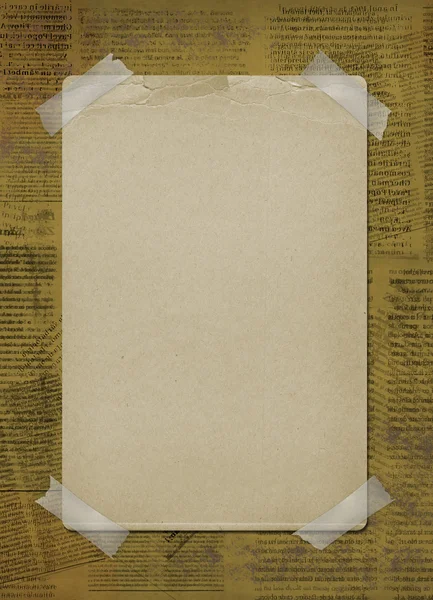 Oud papier hangen voor aankondiging — Stockfoto