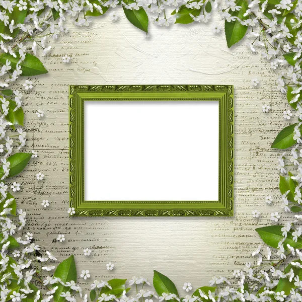 Writing abstract background with frame — Stock Photo, Image