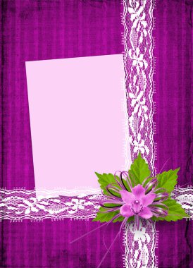 Card for invitation or congratulation clipart