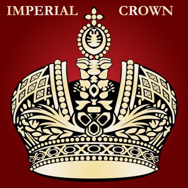 Imperial crown red clipart