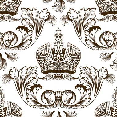 New seamless decor imperial ornament clipart