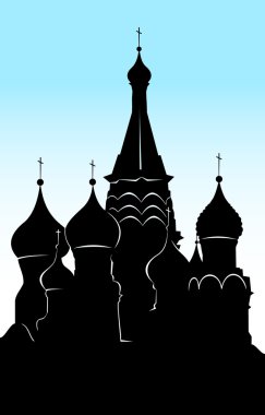 Vasilys cathedral blissful red square Mo clipart