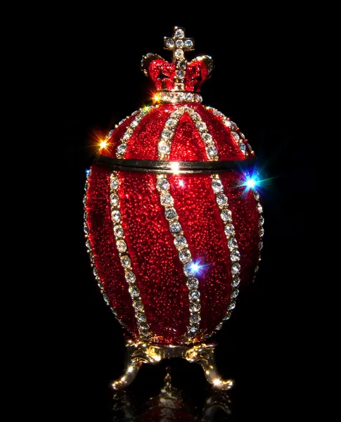 Faberge Egg with patches of light — Stock Photo, Image