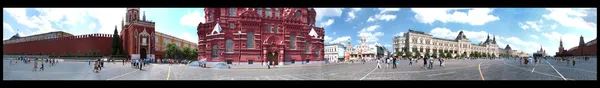 Roter Platz moskau russland panorama — Stockfoto